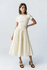 Jenny Smocked Midi Dress