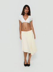 Delliah Micro Crop Top White