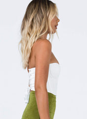 Endless Love Corset Top White