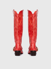 Rhode Cowboy Boots Red