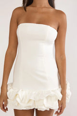 Moonlit Mini Dress Off White