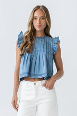 Kenna Pleated Blouse