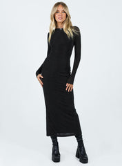 Mariani Backless Maxi Dress Black
