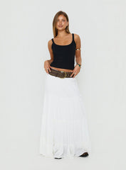Miriah Maxi Skirt White