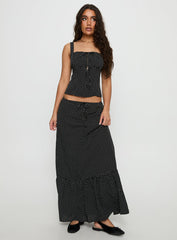 Modern Girl Top Black Polka