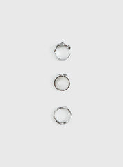 Two Young Hearts Ring Pack Silver