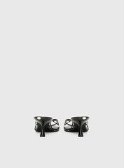 For The Rush Kitten Heels Black Polka