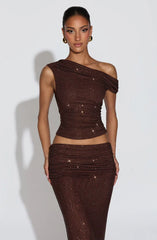 Aveda Top - Plum Brown
